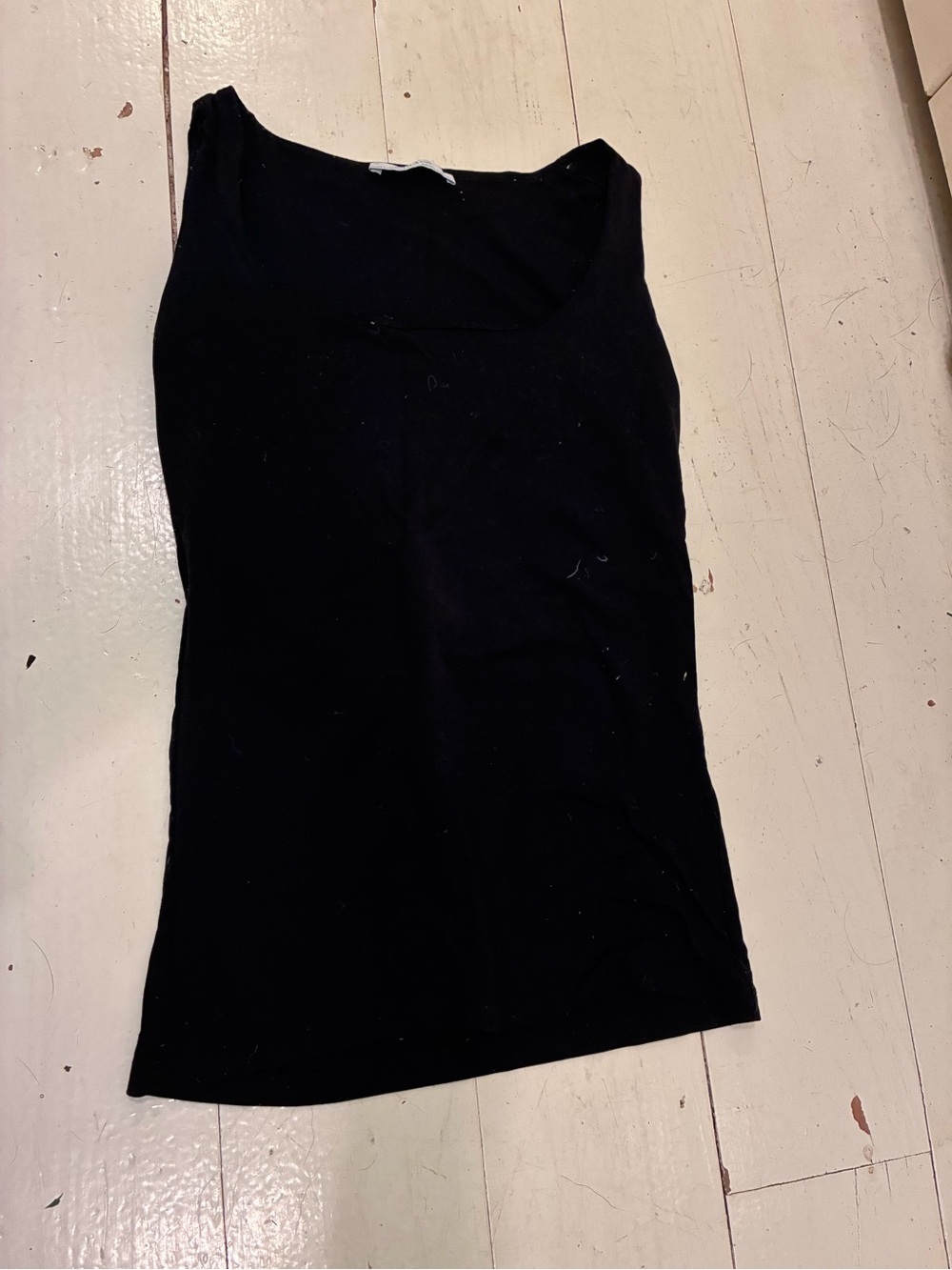 Zara Basic Collection Black Scoop Neck Tank Top - Picture 2 of 4